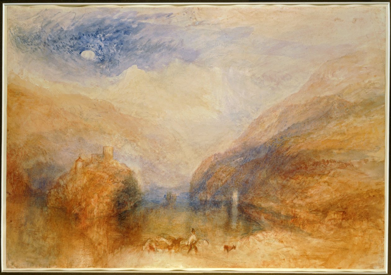 Brienzin järvi ... (akvarelli paperille) tekijältä Joseph Mallord William Turner