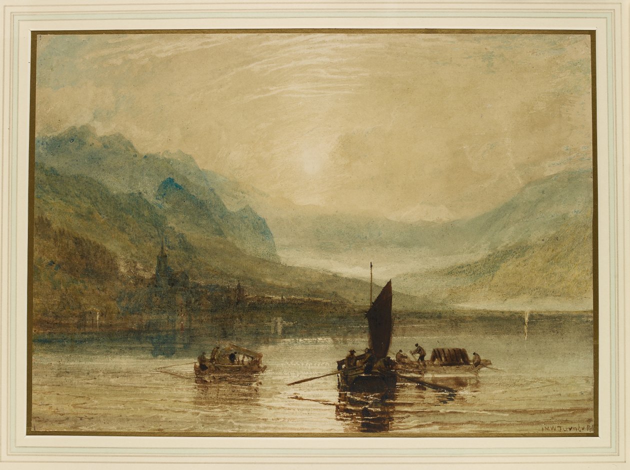 Brienzin järvi, Moonlight tekijältä Joseph Mallord William Turner