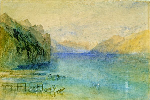 Lausanne (akvarelli paperille) tekijältä Joseph Mallord William Turner