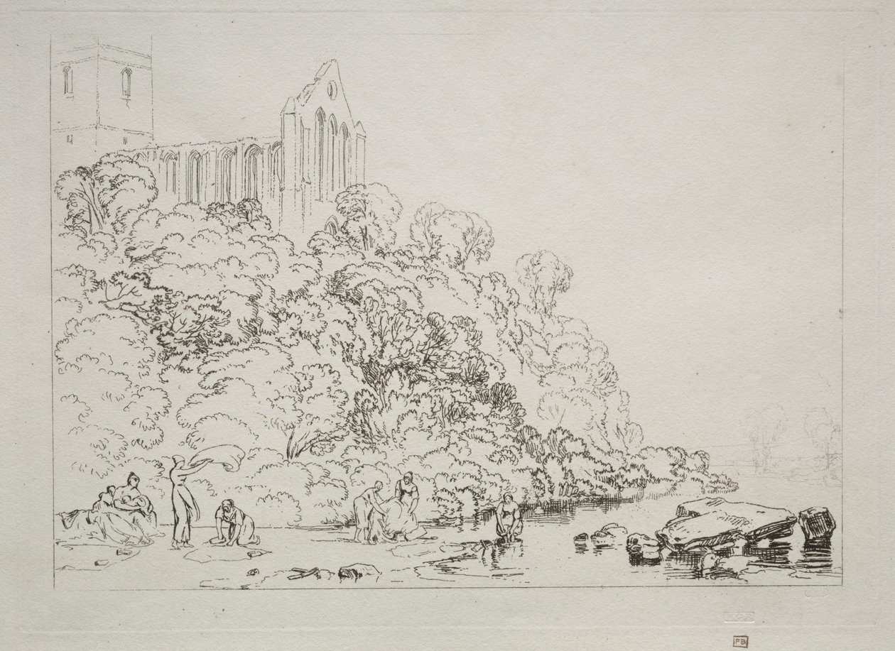 Tutkimuskirja: Dumblain Abbey, Skotlanti. tekijältä Joseph Mallord William Turner