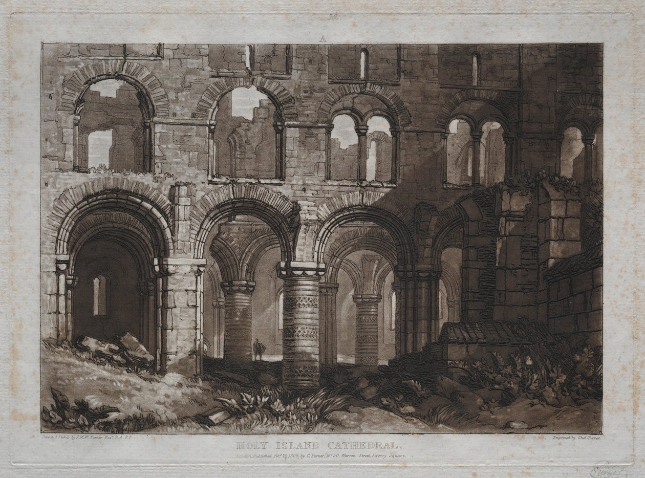 Liber Studiorum: Pyhän saaren katedraali tekijältä Joseph Mallord William Turner