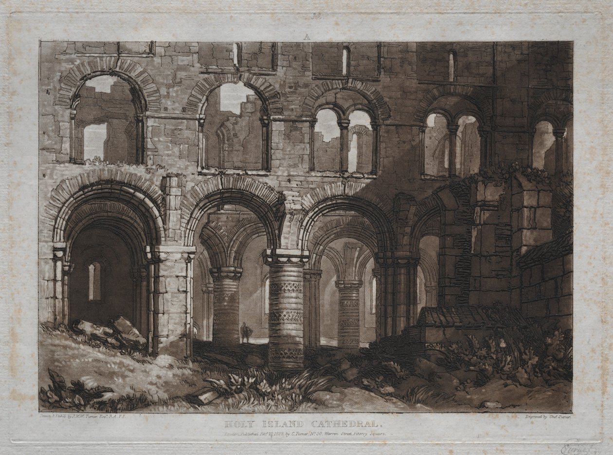 Tutkimuskirja: Holy Island Cathedral. tekijältä Joseph Mallord William Turner