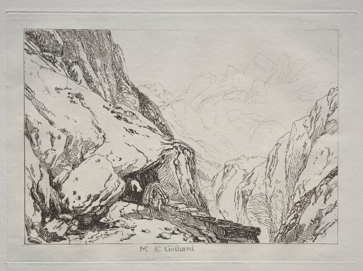Oppikirja: Mt. St. Gotthard tekijältä Joseph Mallord William Turner