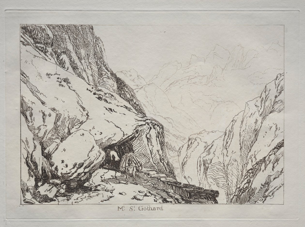 Opintokirja: Mt. St Gothard. tekijältä Joseph Mallord William Turner