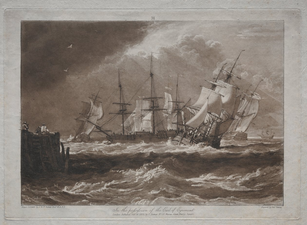 Liber Studiorum: Ships in a Breeze tekijältä Joseph Mallord William Turner