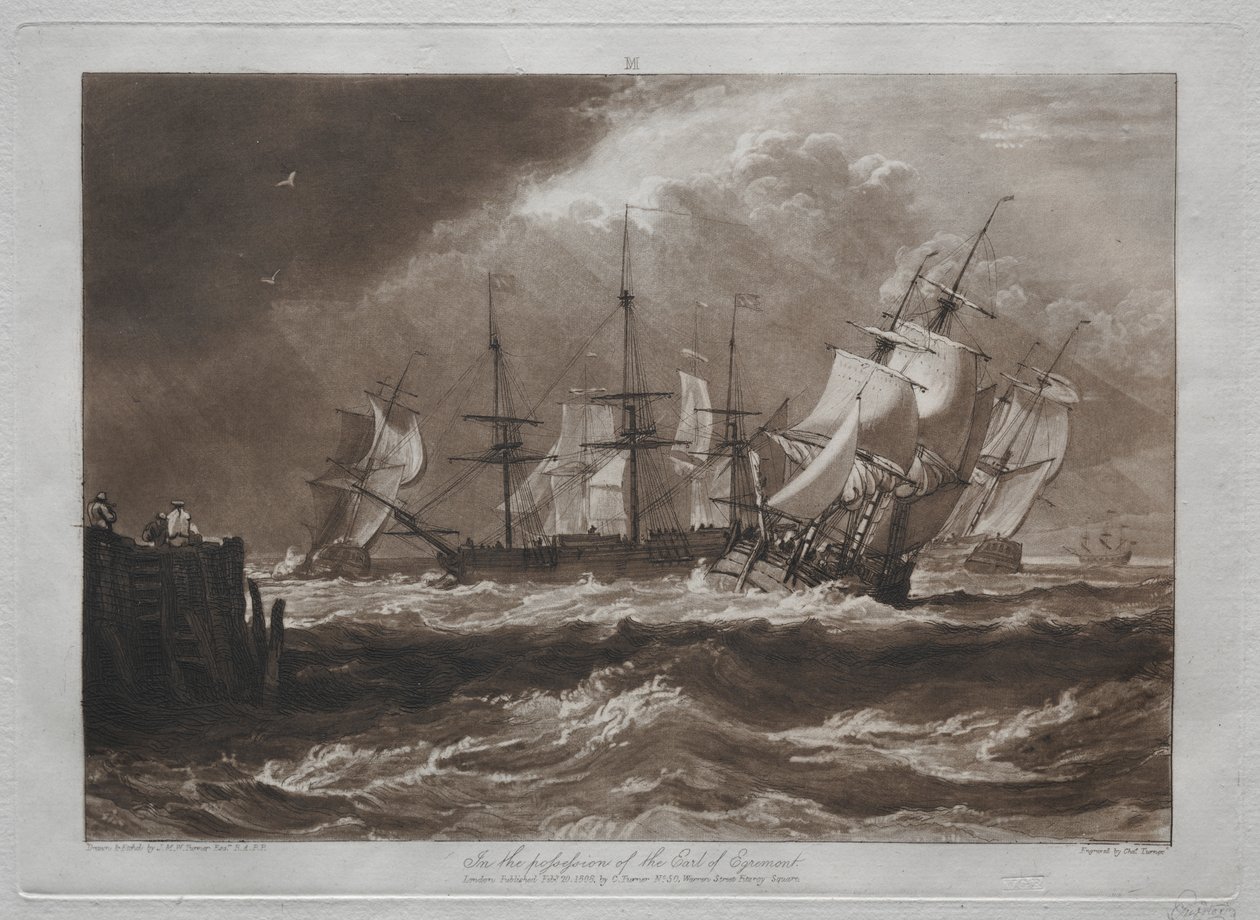 Liber Studiorum: Ships in a Breeze tekijältä Joseph Mallord William Turner