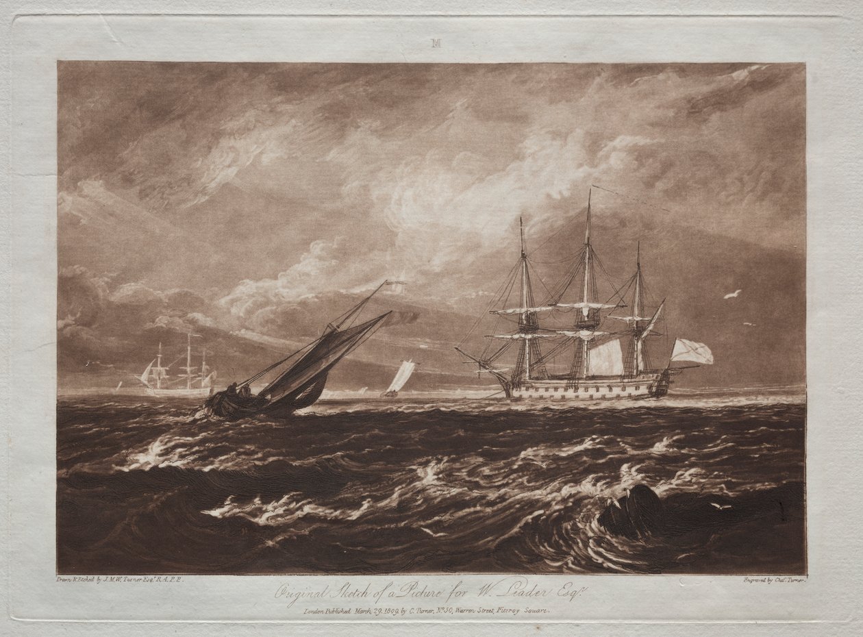 Liber Studiorum: Johtava merikappale tekijältä Joseph Mallord William Turner