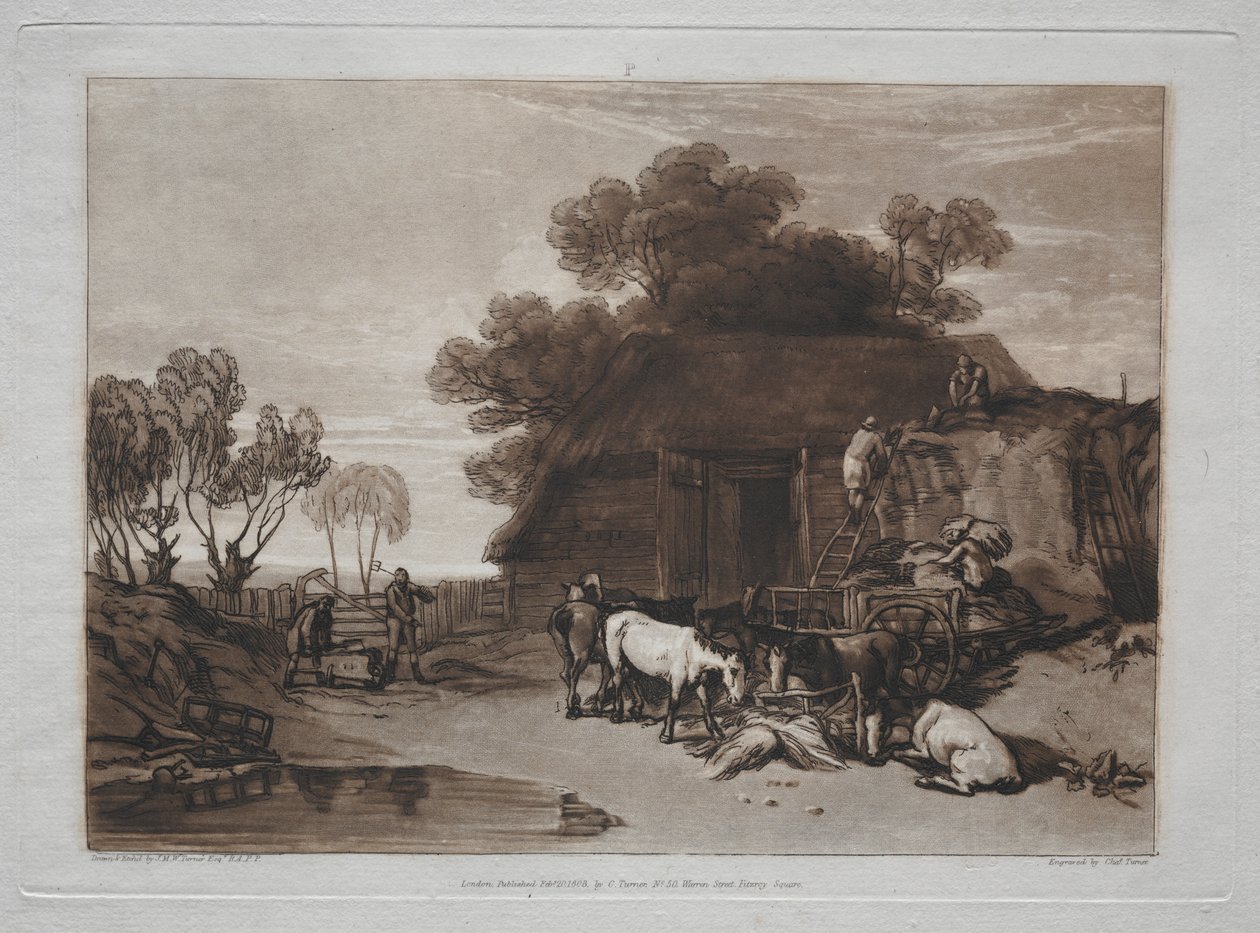 Liber Studiorum: Olkipiha tekijältä Joseph Mallord William Turner