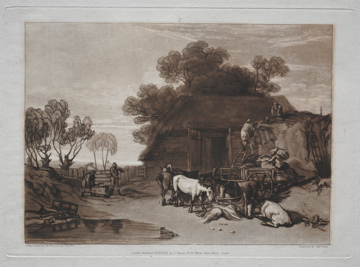 Liber Studiorum: Olkipiha. tekijältä Joseph Mallord William Turner