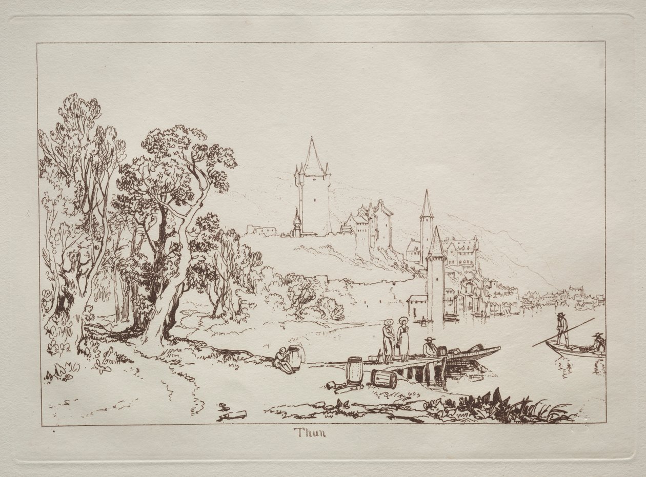 Liber Studiorum: Thun, Sveitsi tekijältä Joseph Mallord William Turner