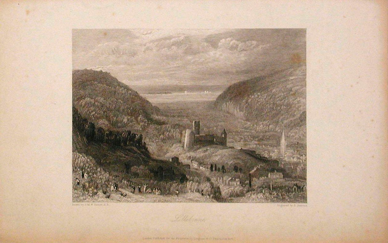 Lillebonne, linna ja torni tekijältä Joseph Mallord William Turner