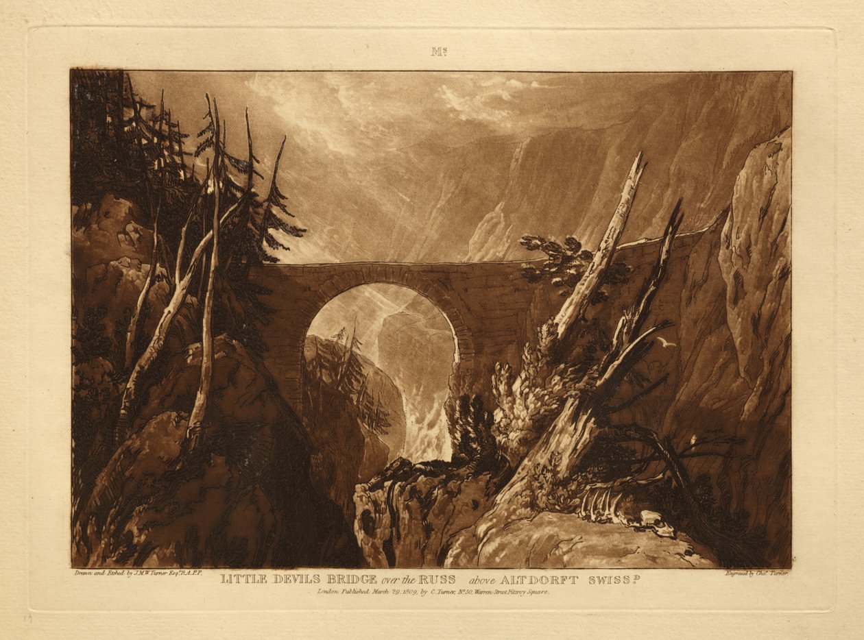 Pieni Paholaisen silta tekijältä Joseph Mallord William Turner