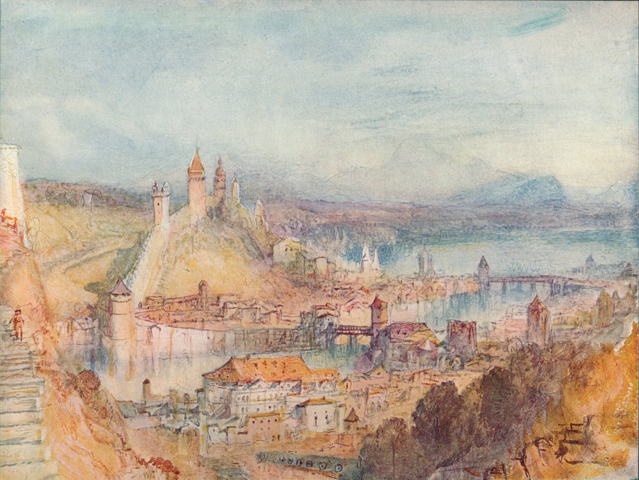 Luzern, 1909 tekijältä Joseph Mallord William Turner