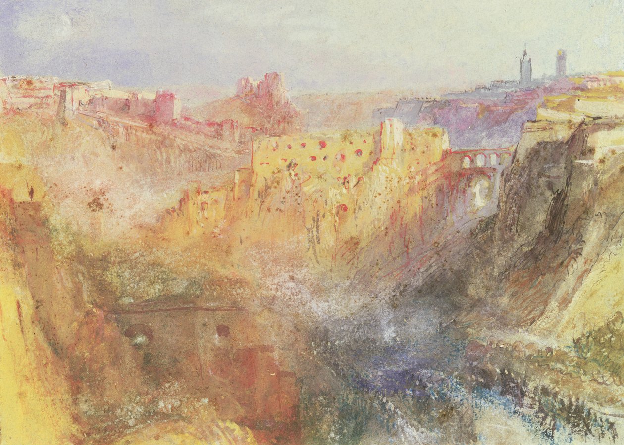Huonekalut ja erilaiset esineet 1100- ja 1300-luvuilta tekijältä Joseph Mallord William Turner