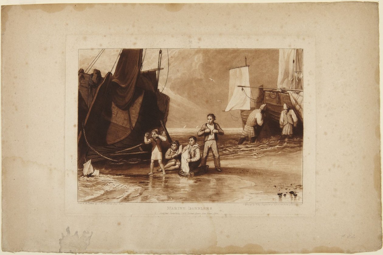 Merimaalauksen harrastelijat tekijältä Joseph Mallord William Turner