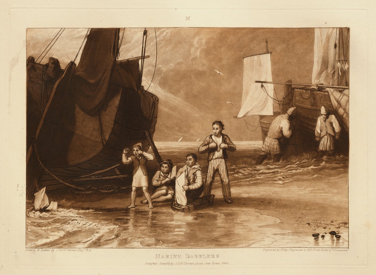 Meressä kahlaajat tekijältä Joseph Mallord William Turner