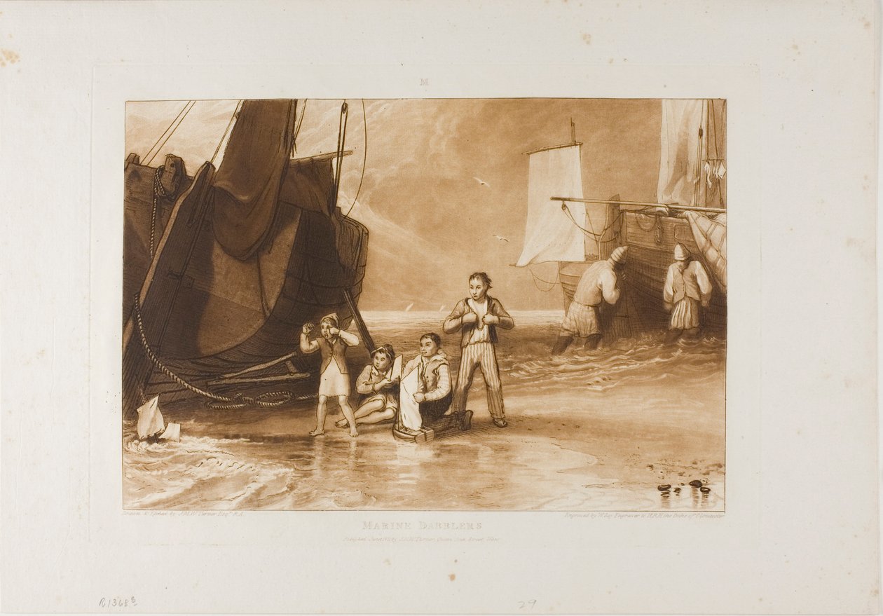 Marine Dabblers, levy 29 Liber Studiorumilta tekijältä Joseph Mallord William Turner