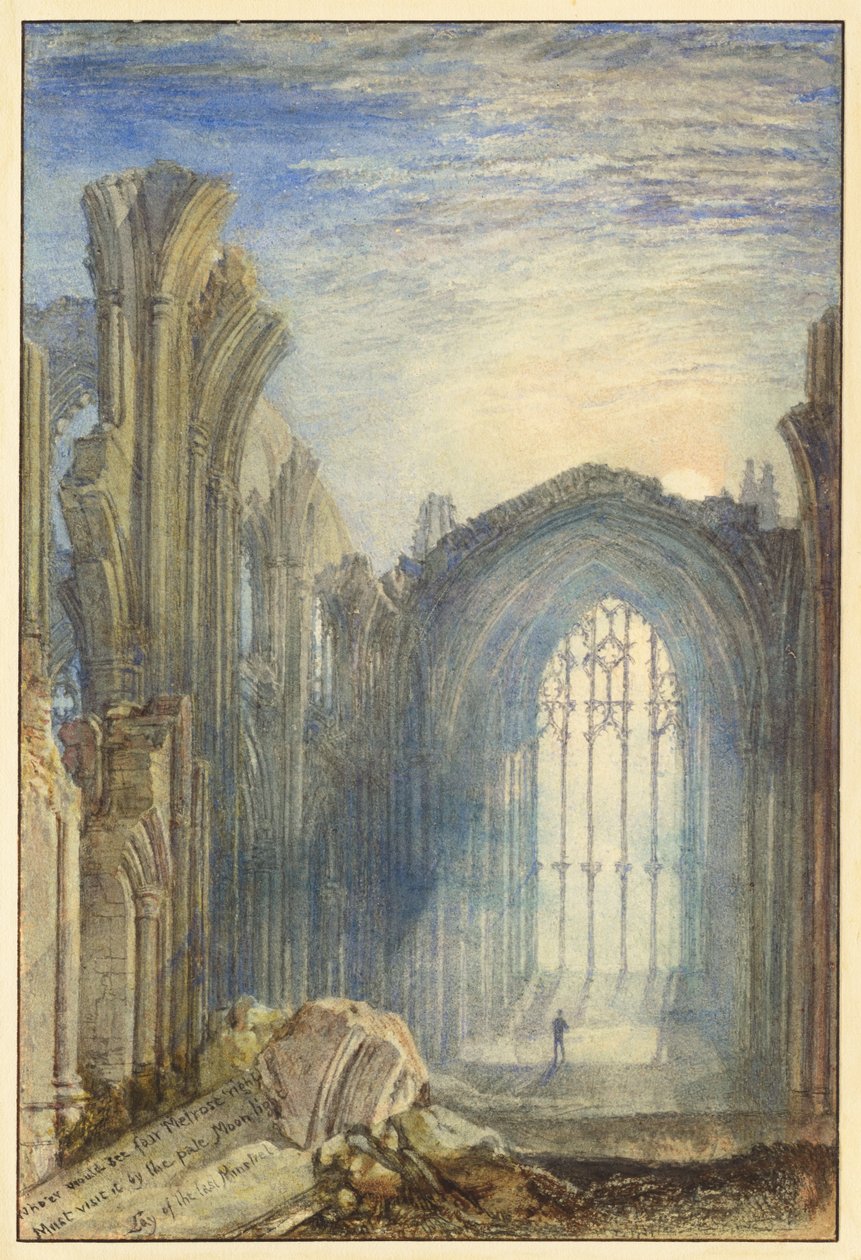 Melrosen luostari tekijältä Joseph Mallord William Turner