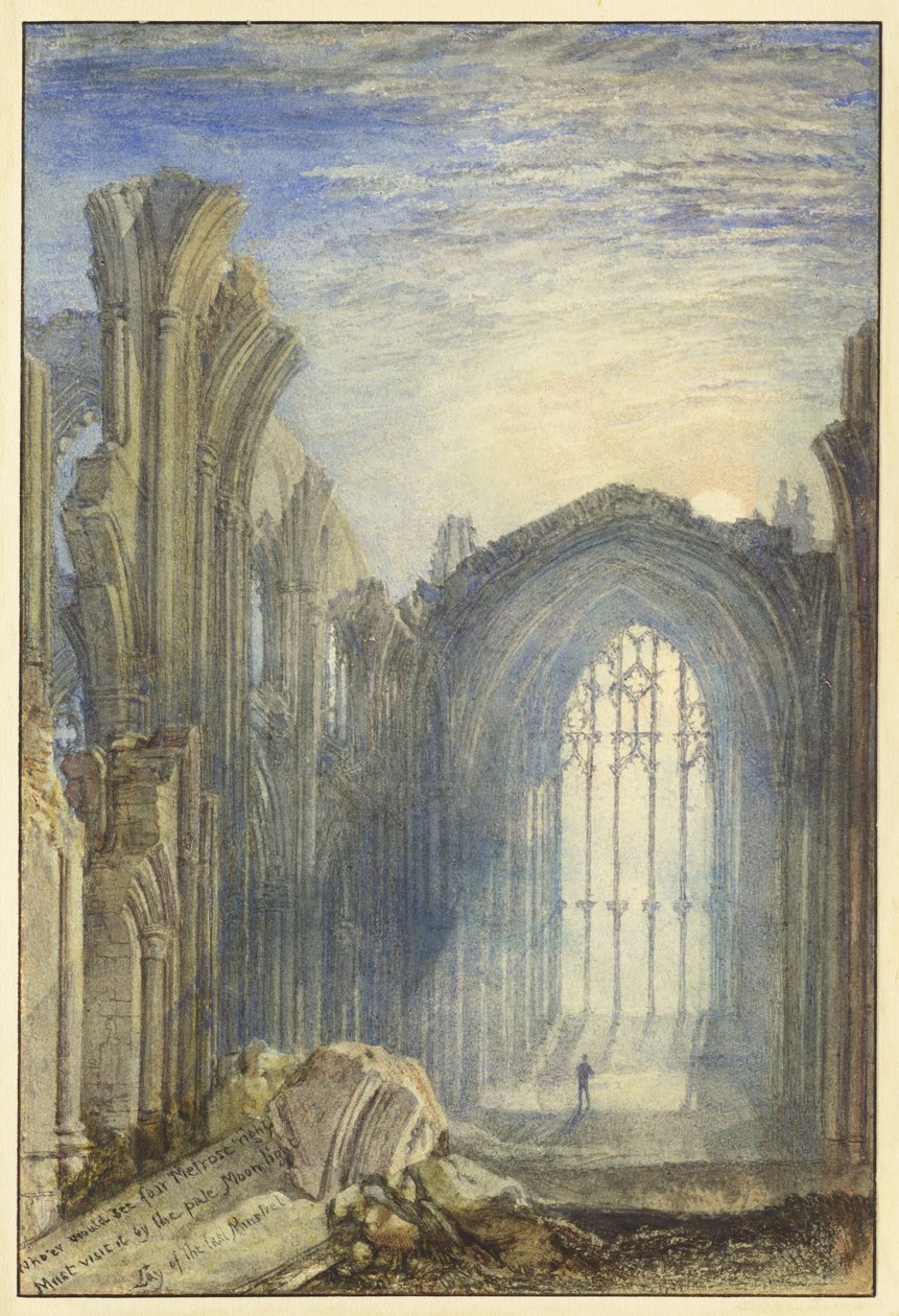 Melrosen luostari tekijältä Joseph Mallord William Turner