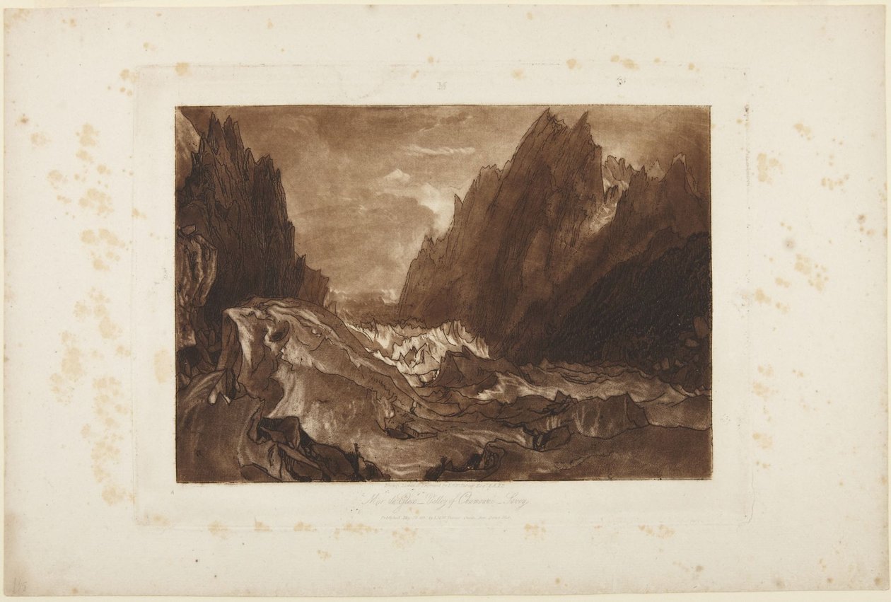 Mer de Glace tekijältä Joseph Mallord William Turner