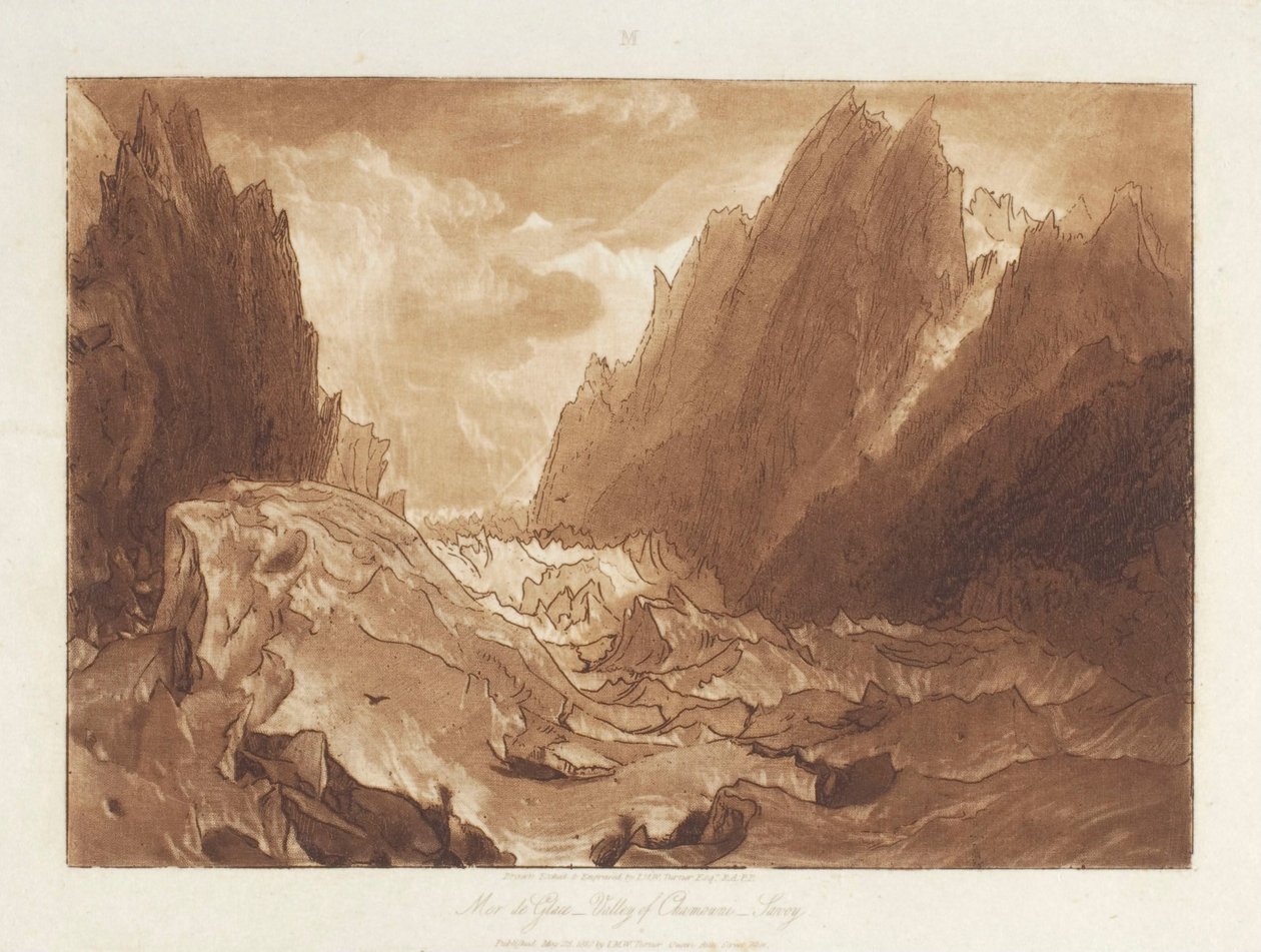 Mer de Glace tekijältä Joseph Mallord William Turner