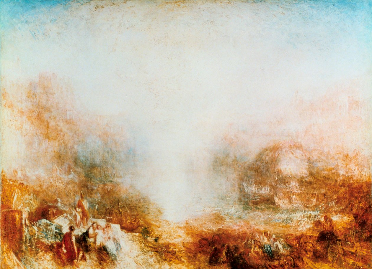 Merkurius lähetetty Admonish Aeneasille, 1850 tekijältä Joseph Mallord William Turner