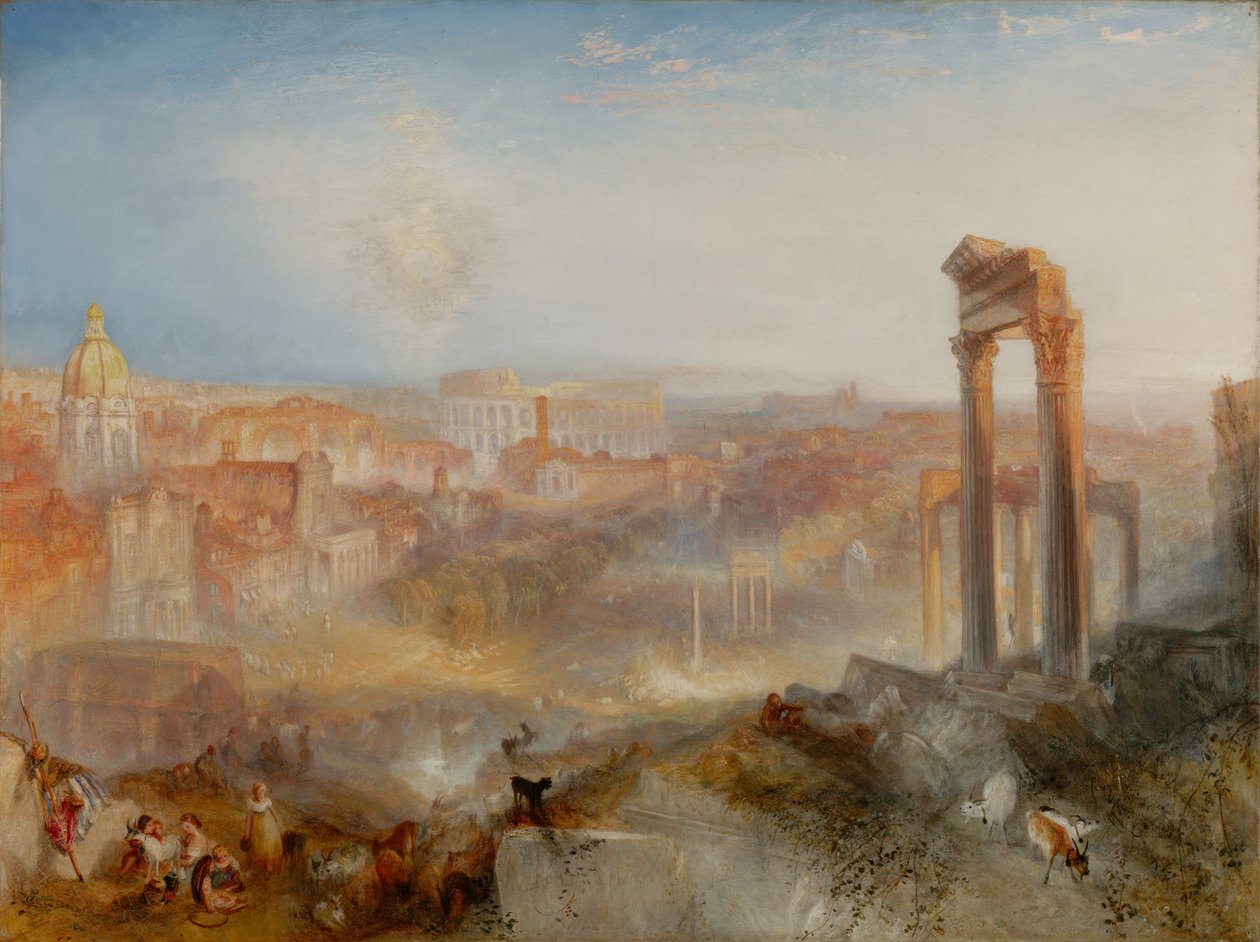 Moderni Rooma – Campo Vaccino tekijältä Joseph Mallord William Turner