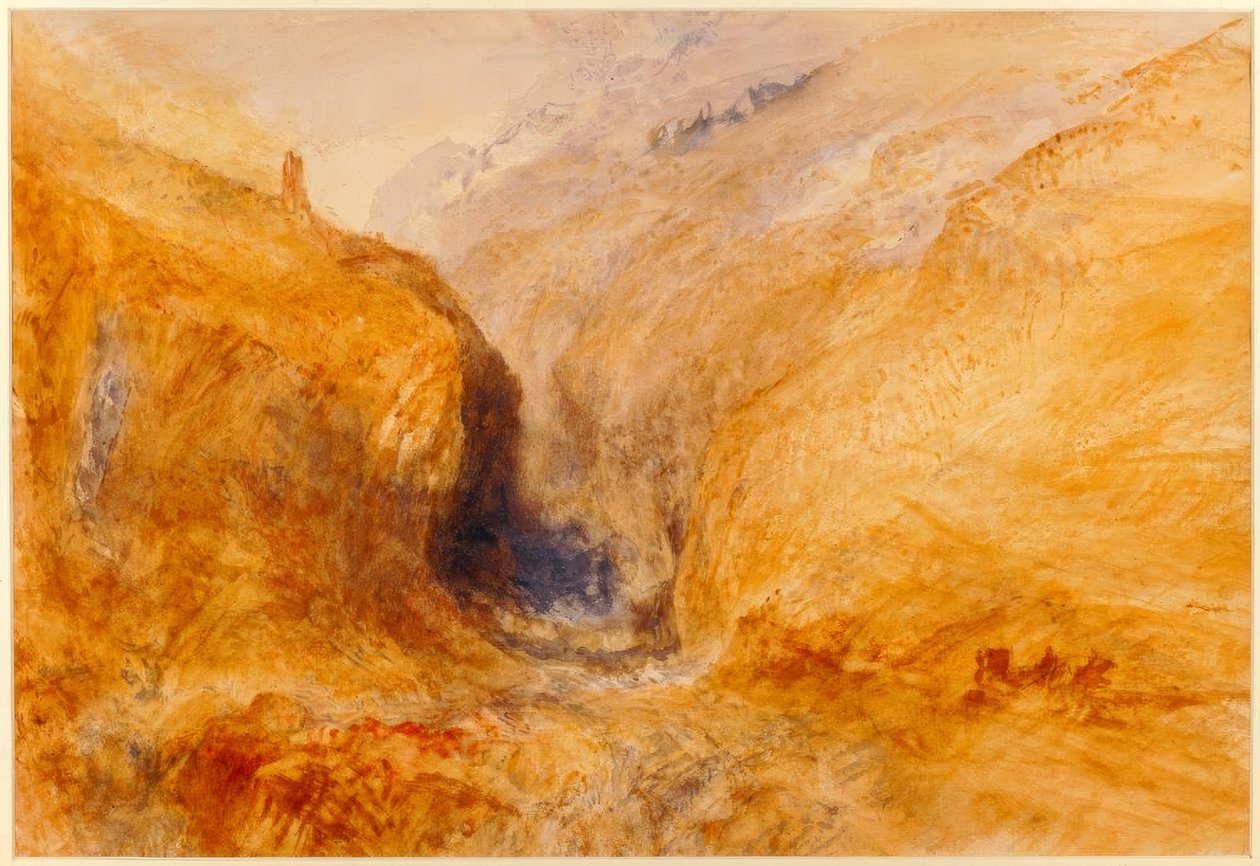 Vuoristoinen maisema / kirjoittanut Turner. tekijältä Joseph Mallord William Turner