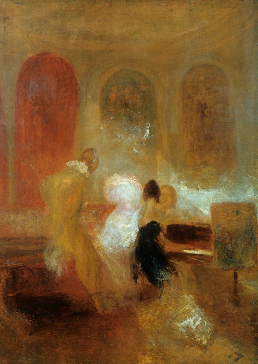 Musiikkijuhlat, East Cowesin linna, v. 1835 tekijältä Joseph Mallord William Turner