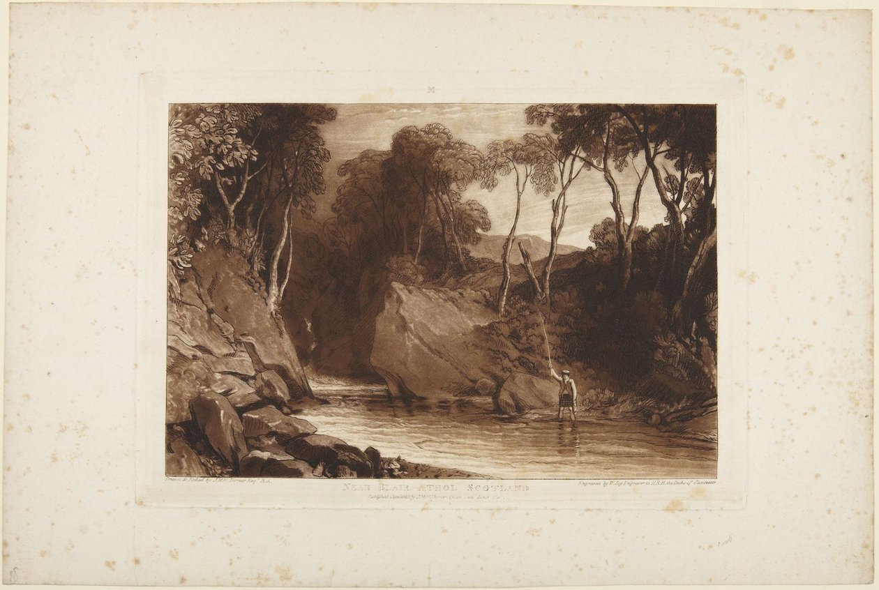 Blair Atholin lähellä, Skotlannissa tekijältä Joseph Mallord William Turner