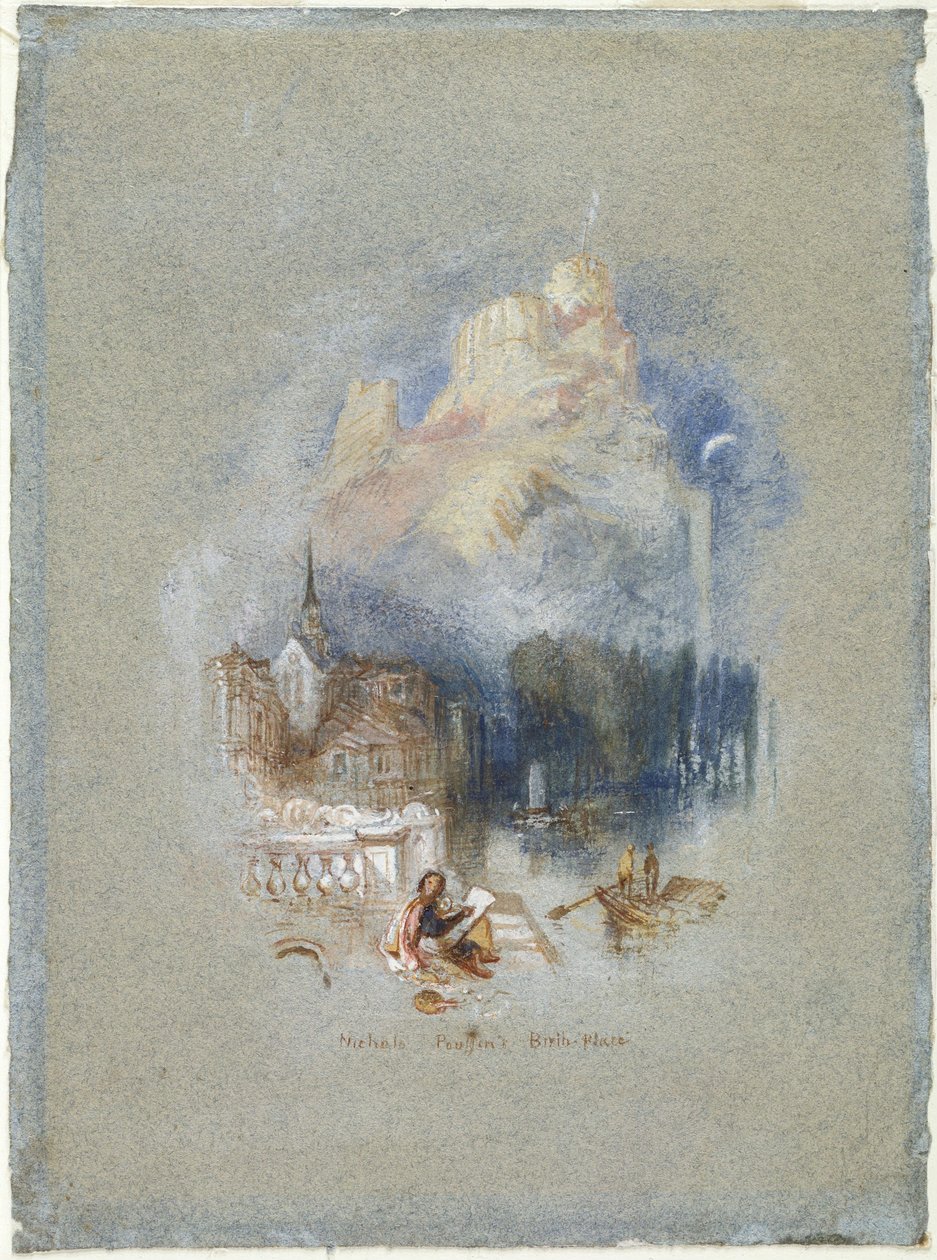 Nicolas Poussinin syntymäkoti tekijältä Joseph Mallord William Turner