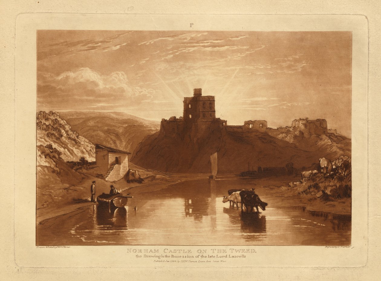 Norhamin linna tekijältä Joseph Mallord William Turner