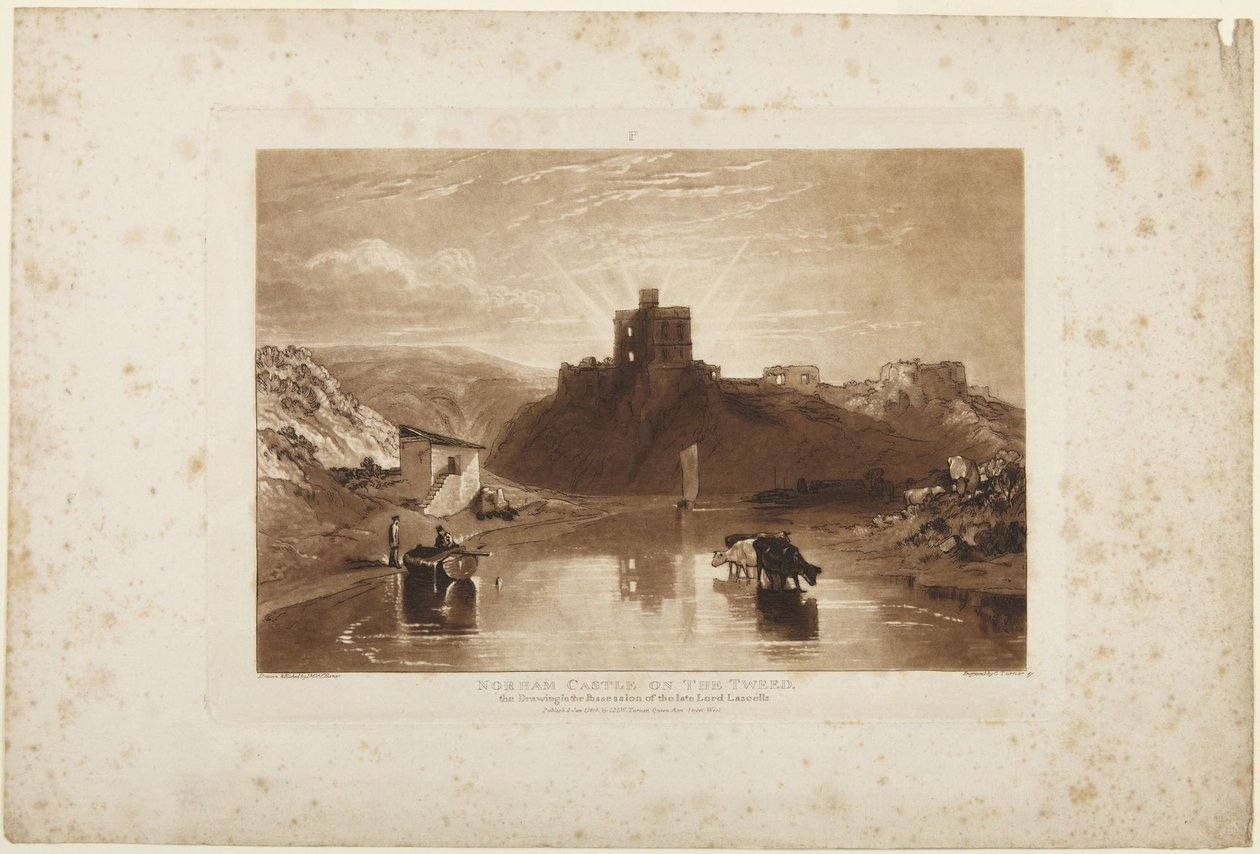 Norhamin linna Tweed-joen varrella tekijältä Joseph Mallord William Turner