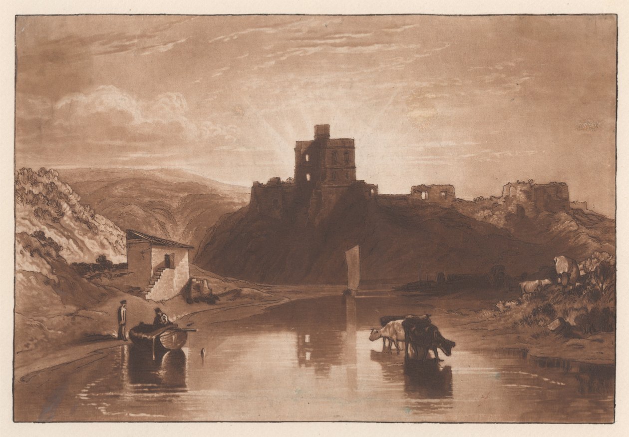 Norhamin linna Tweedjoen varrella tekijältä Joseph Mallord William Turner