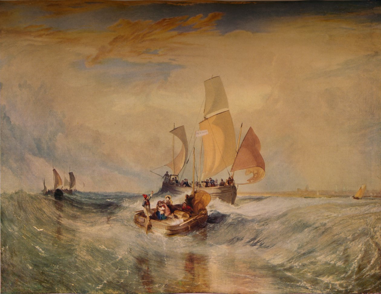 Nyt aluksella oleville maalariköysimatkustajille, 1827, 1938 tekijältä Joseph Mallord William Turner