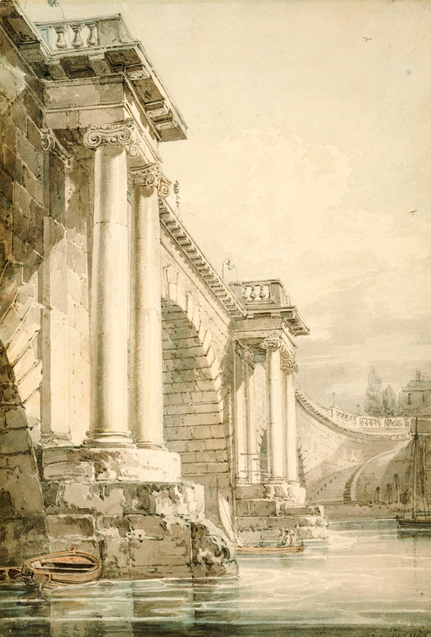 Vanha Blackfriarsin silta tekijältä Joseph Mallord William Turner