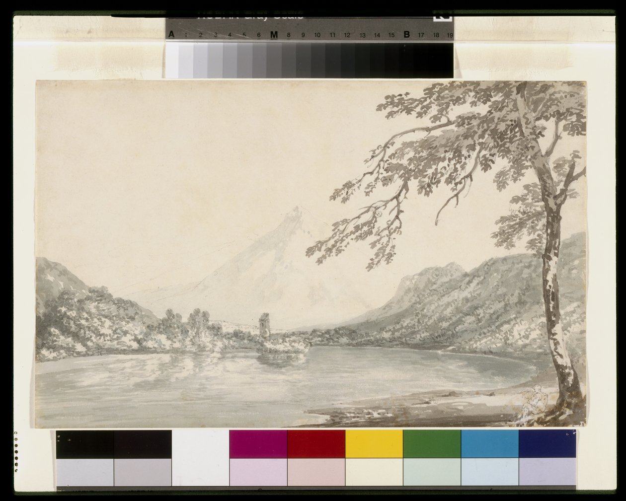 Unterseenin ja Brienz-järven välisellä Aarilla tekijältä Joseph Mallord William Turner