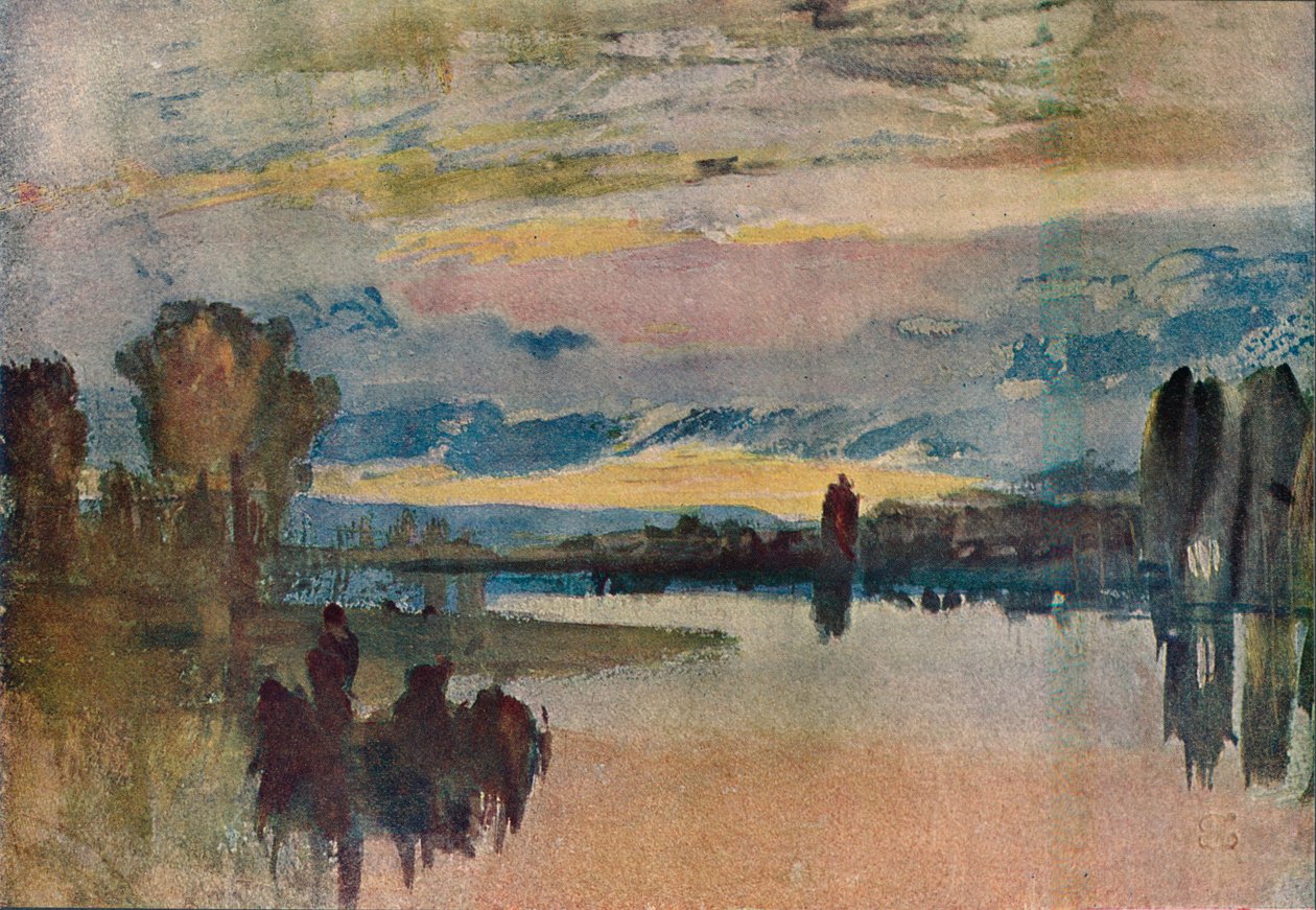 Petworthin järvellä - ilta, 1909 tekijältä Joseph Mallord William Turner