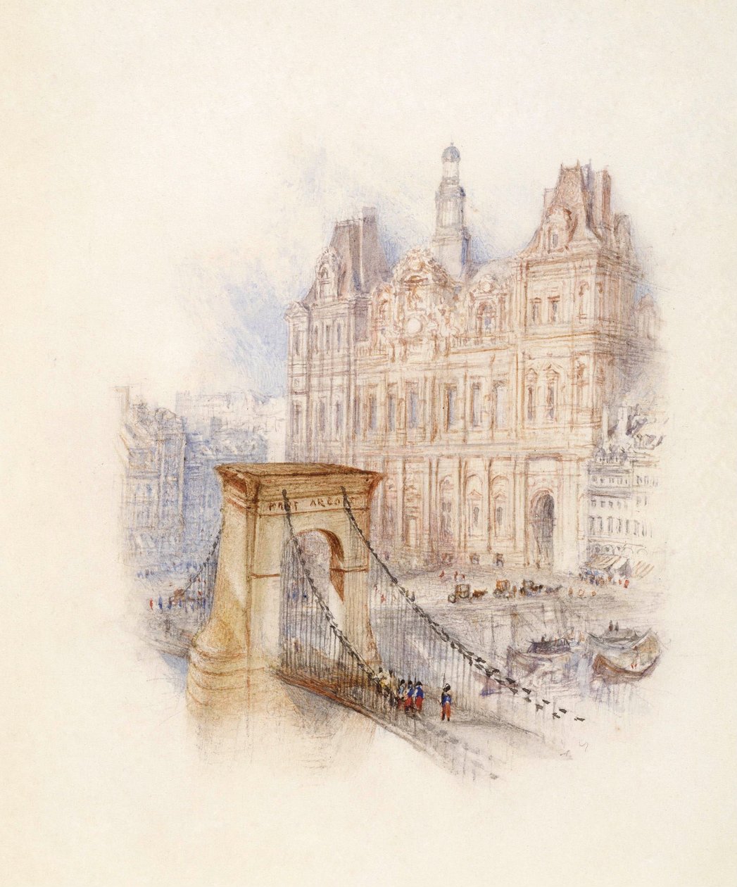 Pariisi: Kaupungintalo tekijältä Joseph Mallord William Turner