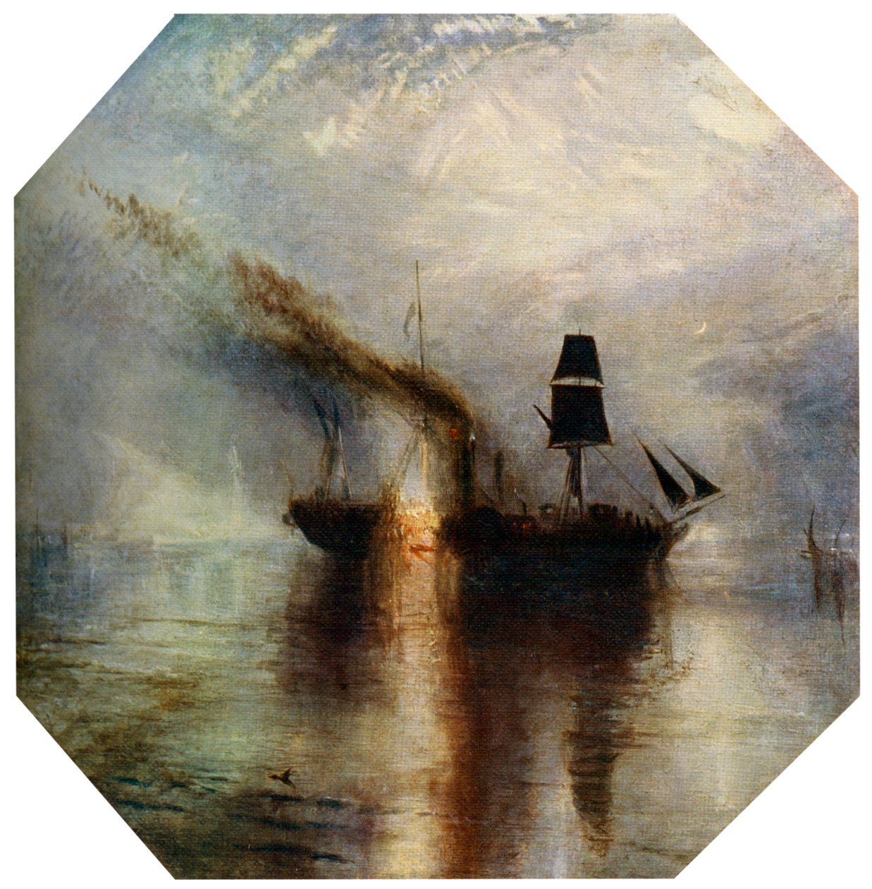 Rauha, Sir David Wilkien ruumiin hautaaminen mereen, c1842, 1912. tekijältä Joseph Mallord William Turner