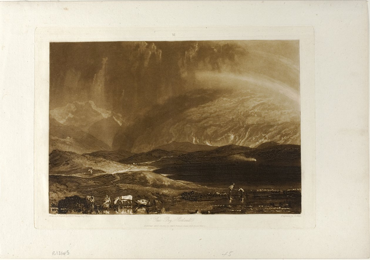 Peat Bog, Skotlanti, levy 45 Book of Studiesista tekijältä Joseph Mallord William Turner