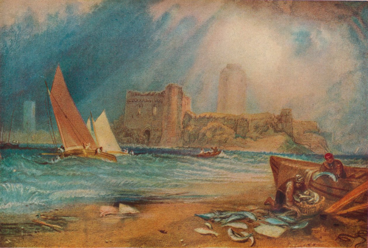Pembroke Castle, Wales, 1829 tekijältä Joseph Mallord William Turner