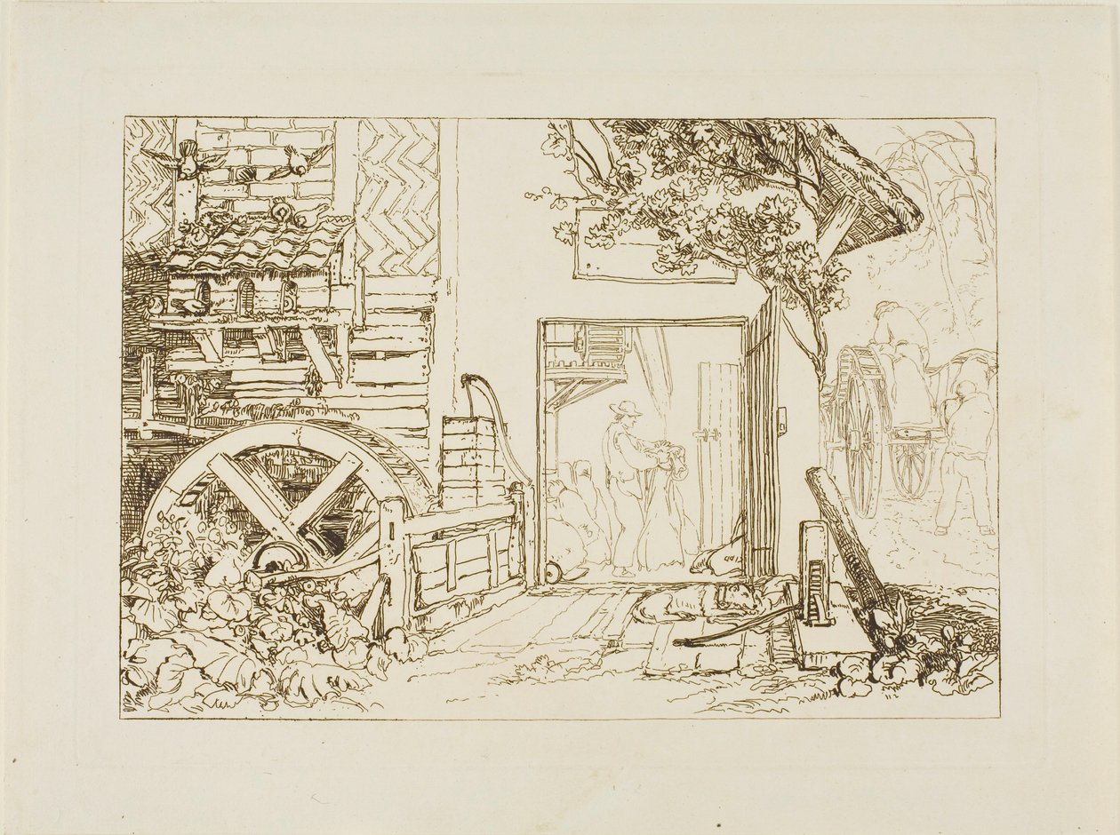 Pembury Mill, Kent, levy 12 Liber Studiorumilta tekijältä Joseph Mallord William Turner