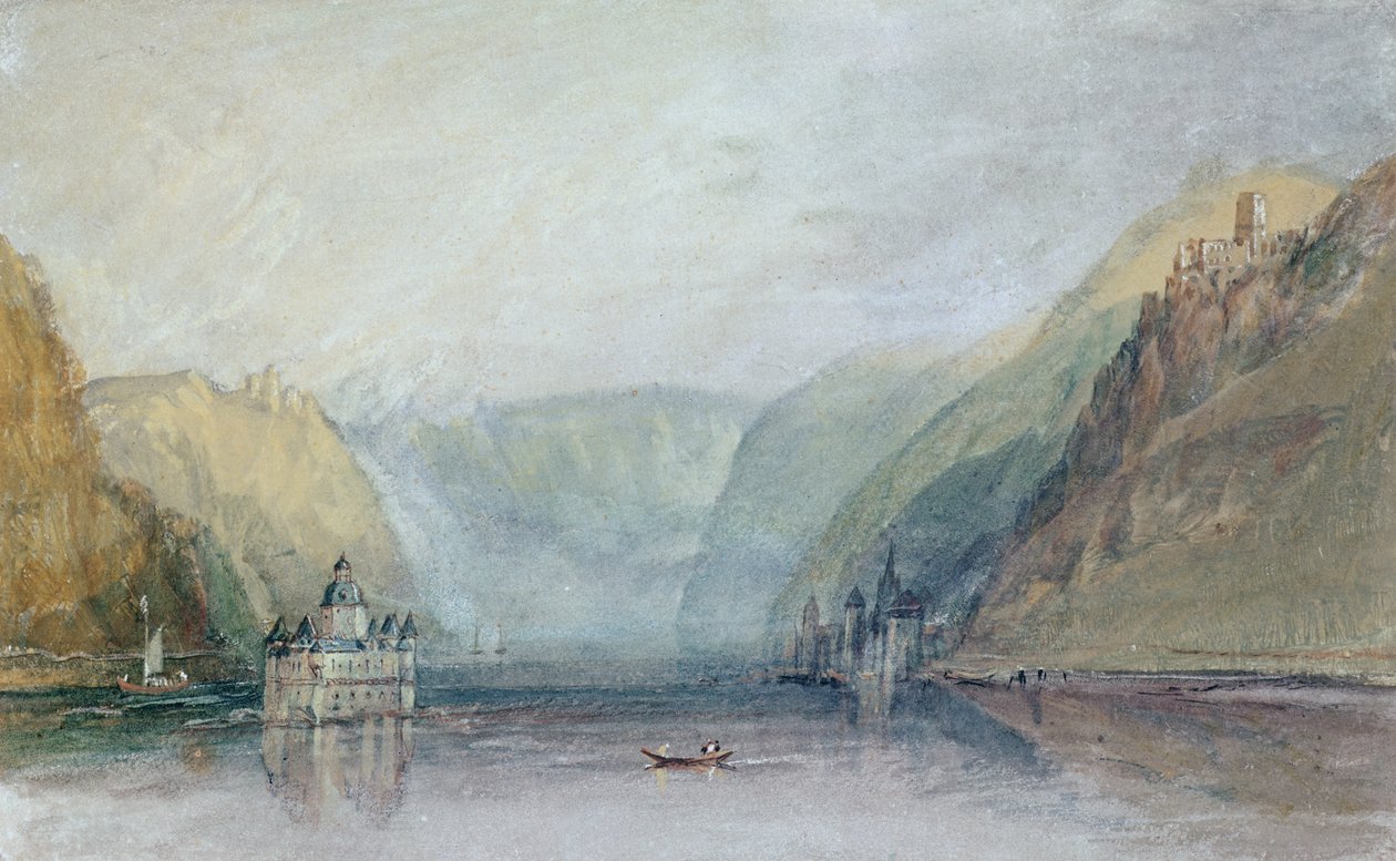 Pfalz (akvarelli paperille) tekijältä Joseph Mallord William Turner