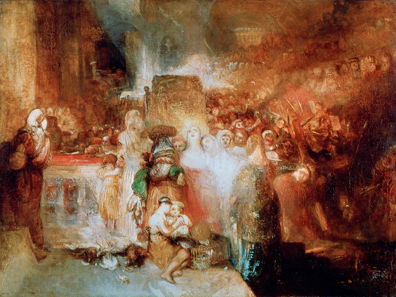 Pilatus pesee kätensä, 1830 tekijältä Joseph Mallord William Turner