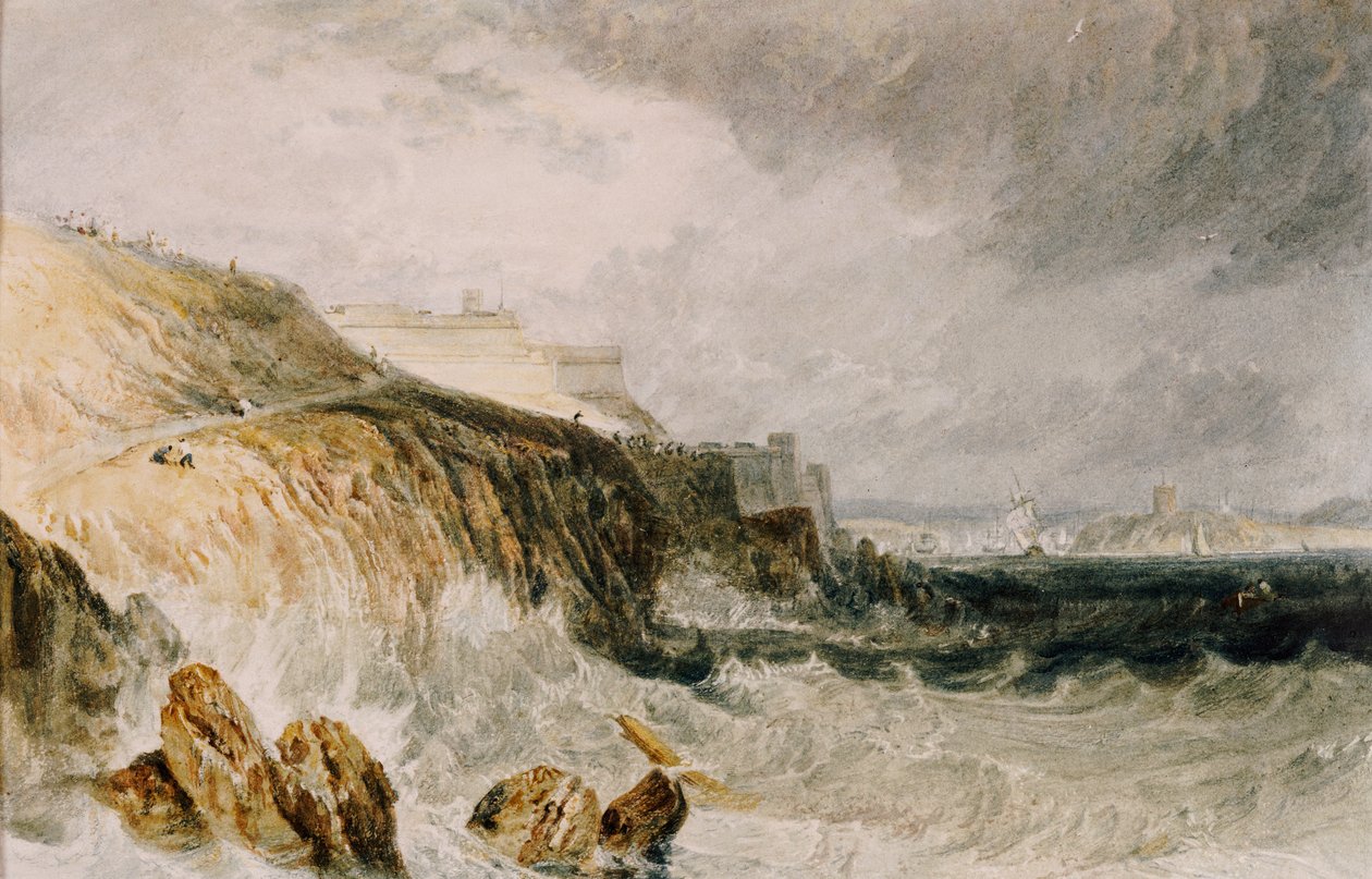 Plymouth Citadel, Gale, 1815 tekijältä Joseph Mallord William Turner