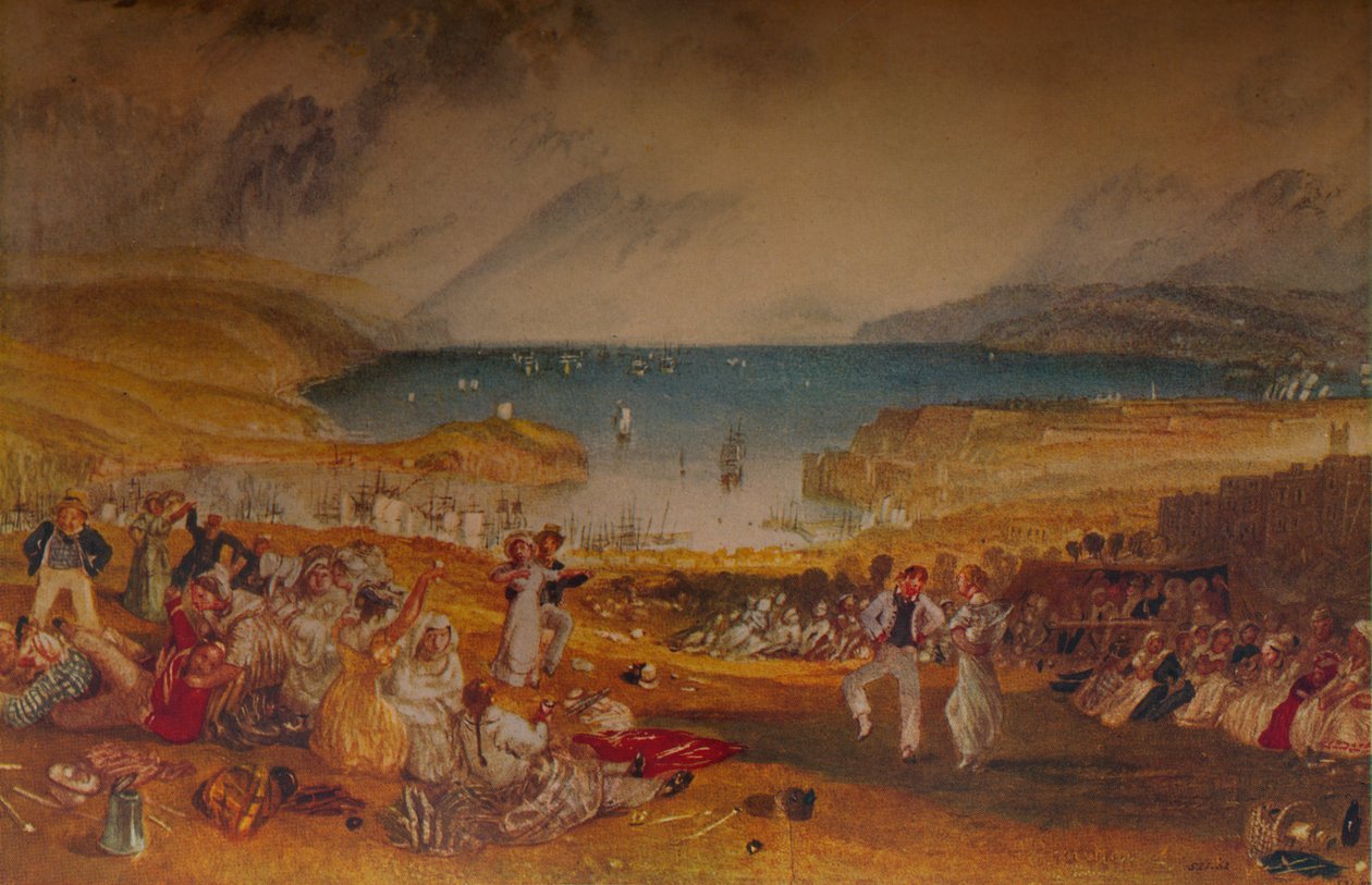 Plymouth, Devonshire, 1830 tekijältä Joseph Mallord William Turner