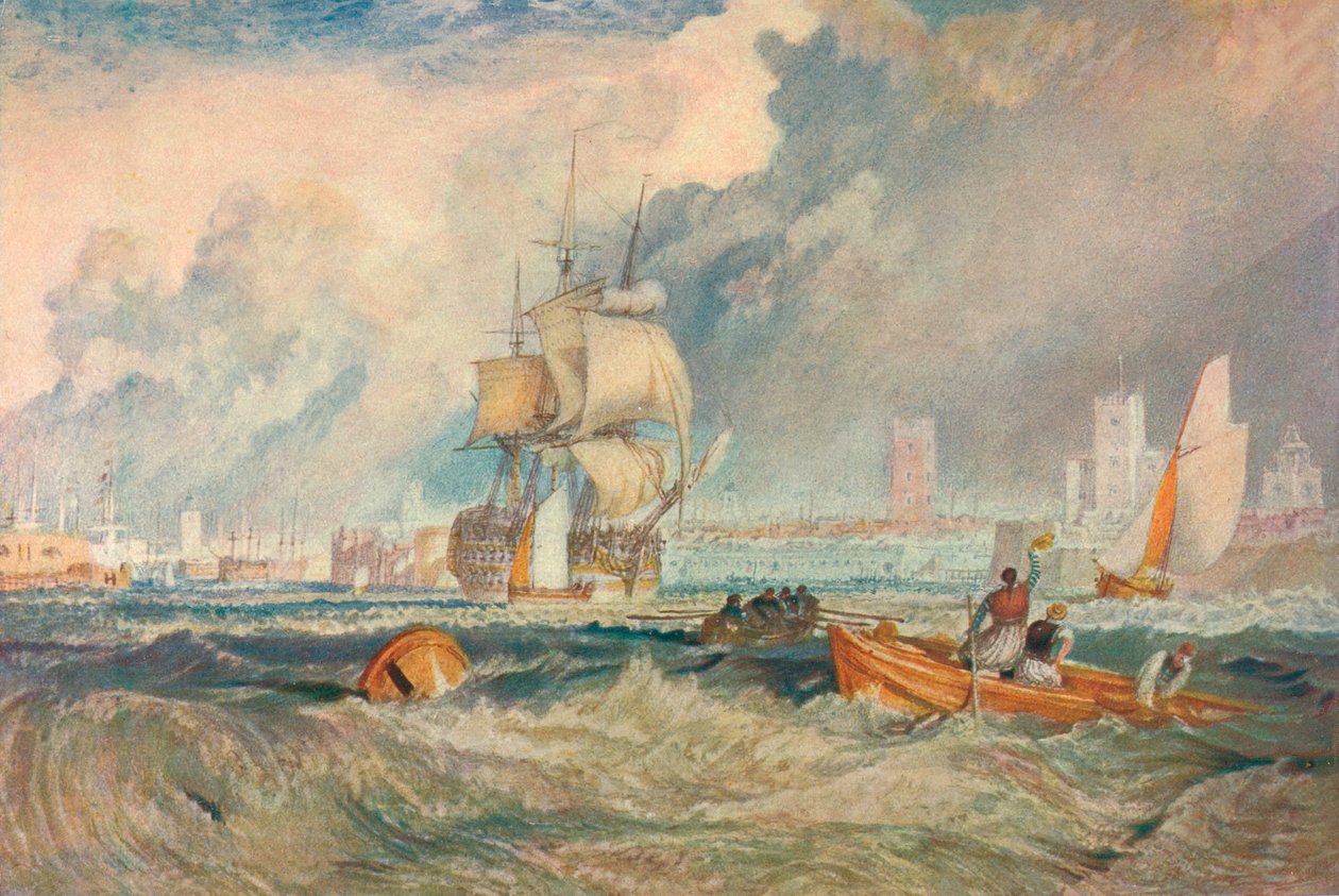 Portsmouth, c1824-5, 1905 tekijältä Joseph Mallord William Turner