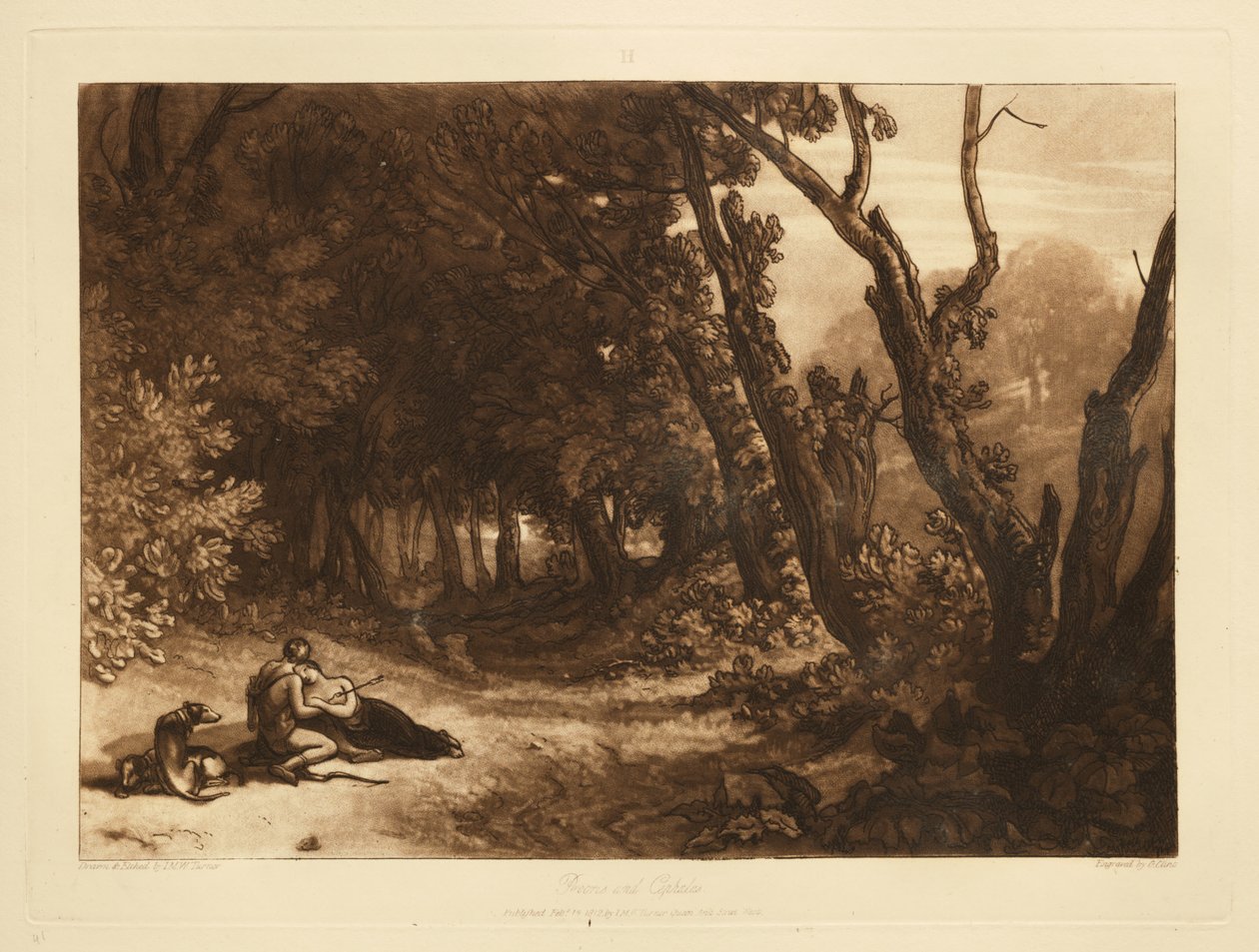 Prokris ja Kefalos tekijältä Joseph Mallord William Turner