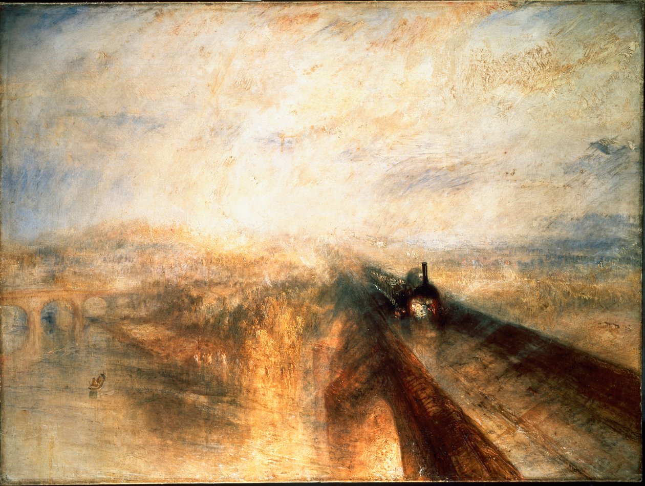 Sade, höyry, nopeus, The Great Western Railway (Great Western Railway) tekijältä Joseph Mallord William Turner